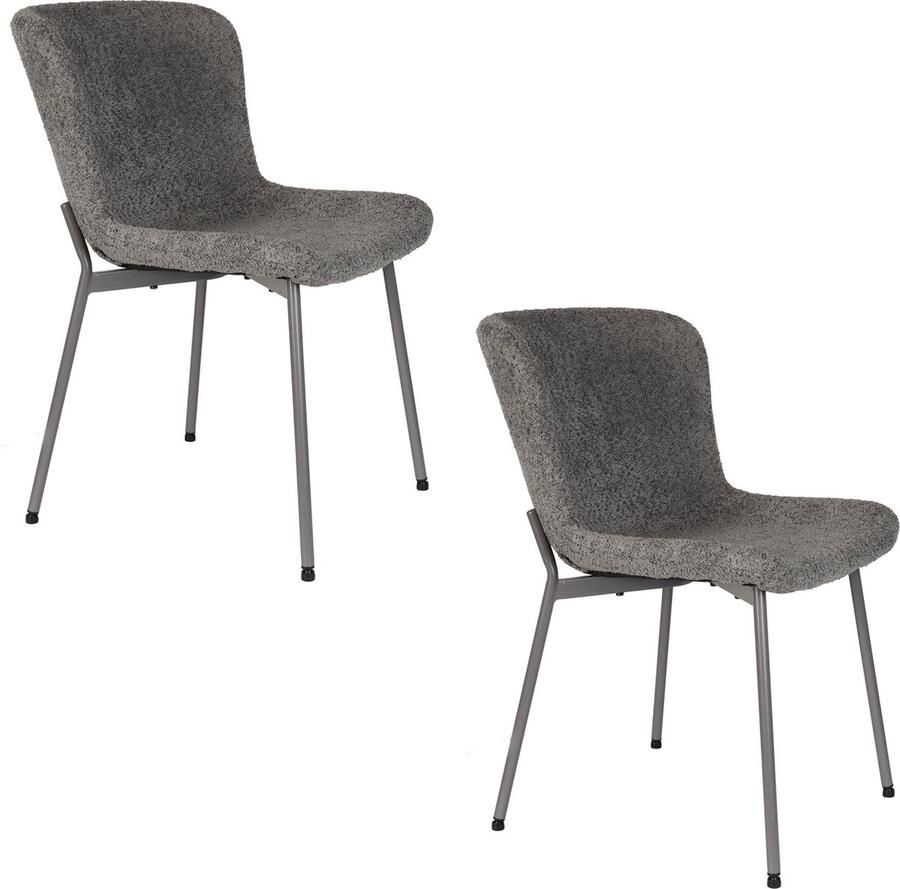 Housecraft Living Housecraft Marion Eetkamerstoelen Off Grijs Set van 2