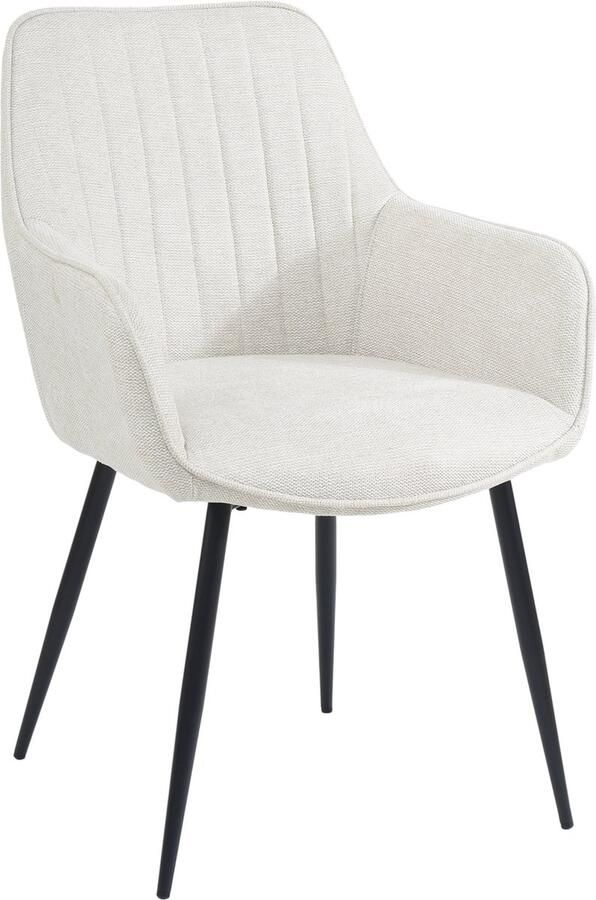 Housecraft Living Housecraft Maud Eetkamerstoelen met armleuning Off-White Set van 2 - Foto 2