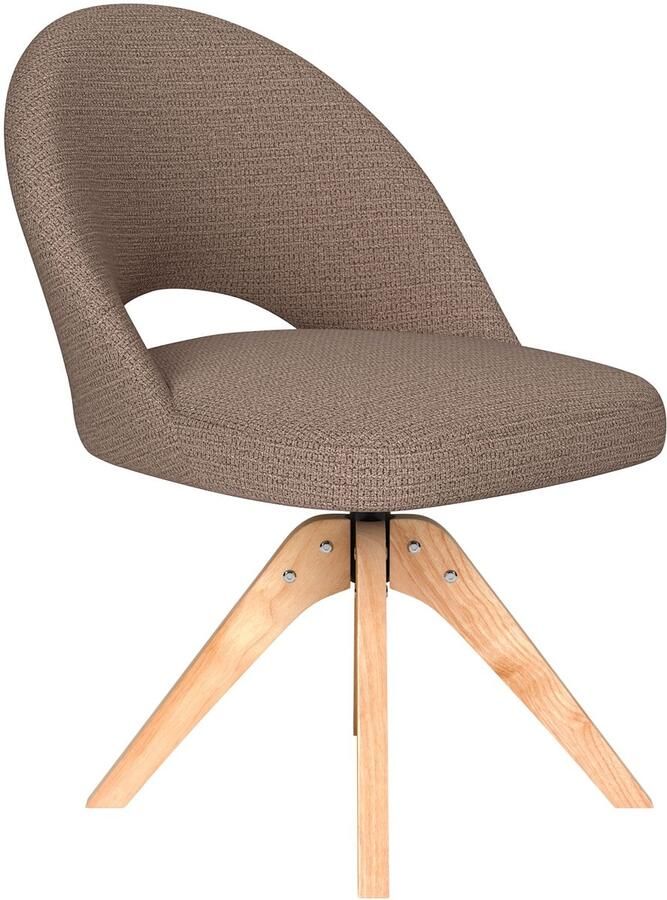 Housecraft living Mick Eetkamerstoel Draaibaar Hout Taupe