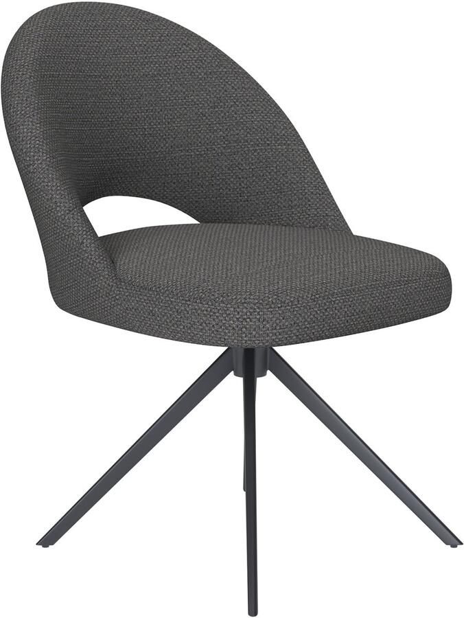 Housecraft living Mick Eetkamerstoel Draaibaar Metaal Grijs