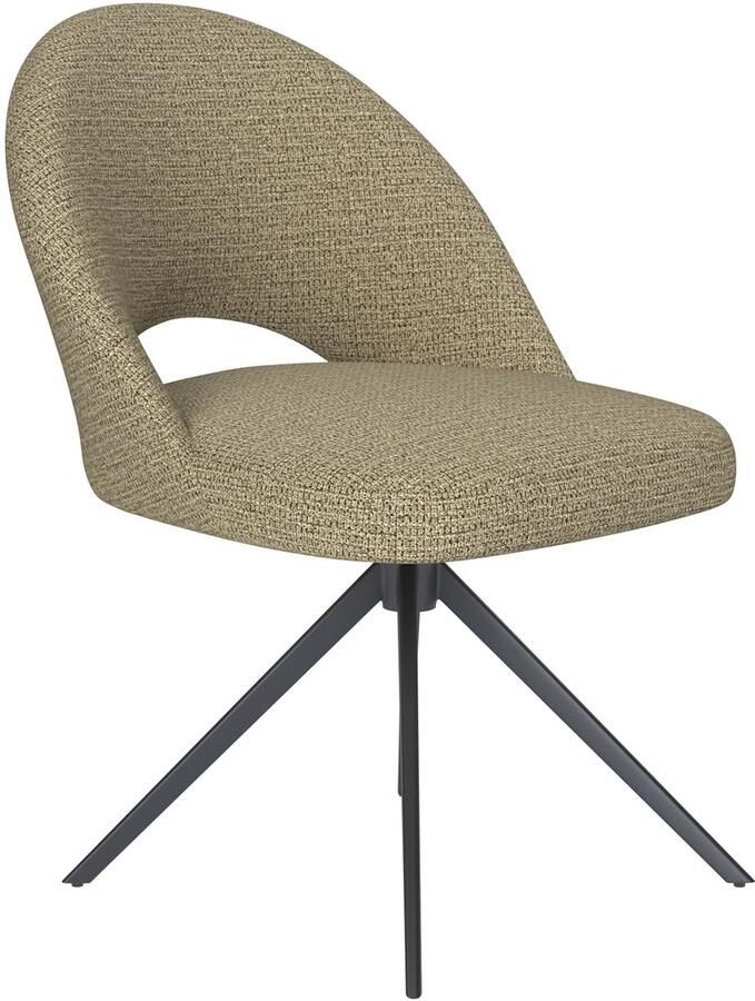 Housecraft living Mick Eetkamerstoel Draaibaar Metaal Pistache groen