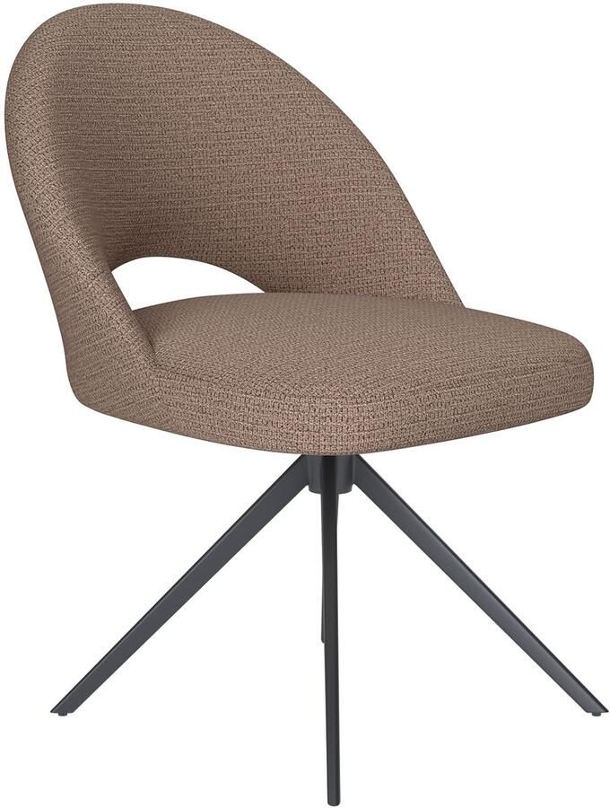 Housecraft living Mick Eetkamerstoel Draaibaar Metaal Taupe