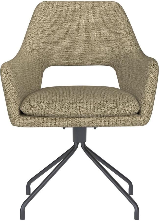 Housecraft living Mos Eetkamerstoel Draaibaar Metaal Spider Pistache groen