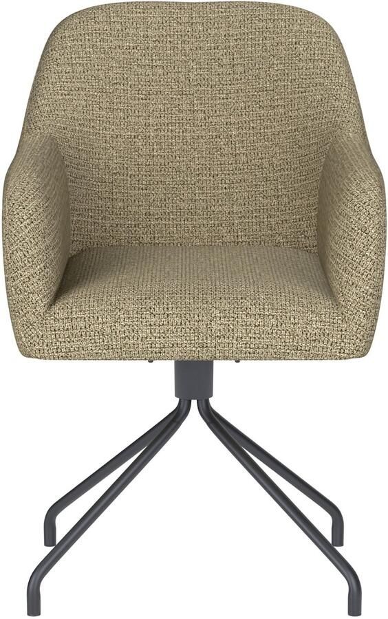 Housecraft living Otis Eetkamerstoel Draaibaar Metaal Spider Pistache groen