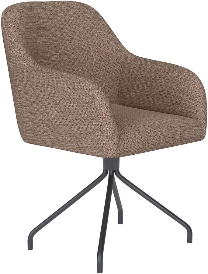 Housecraft living Otis Eetkamerstoel Draaibaar Metaal Spider Taupe