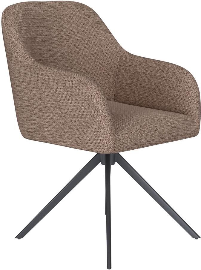 Housecraft living Otis Eetkamerstoel Draaibaar Metaal Taupe