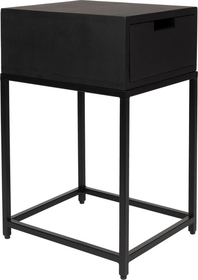 Housecraft living Feliz Lifestyle Parcq Bijzettafel Nachtkastje Zwart