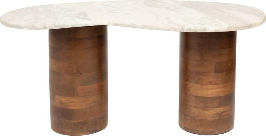 Housecraft Living Housecraft Peli Salontafel Marmer Hout 84x 48 cm Beige - Foto 3