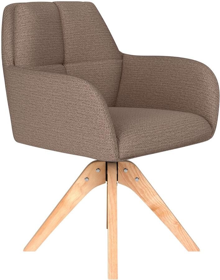 Housecraft Living Pete Eetkamerstoel Draaibaar Hout Taupe