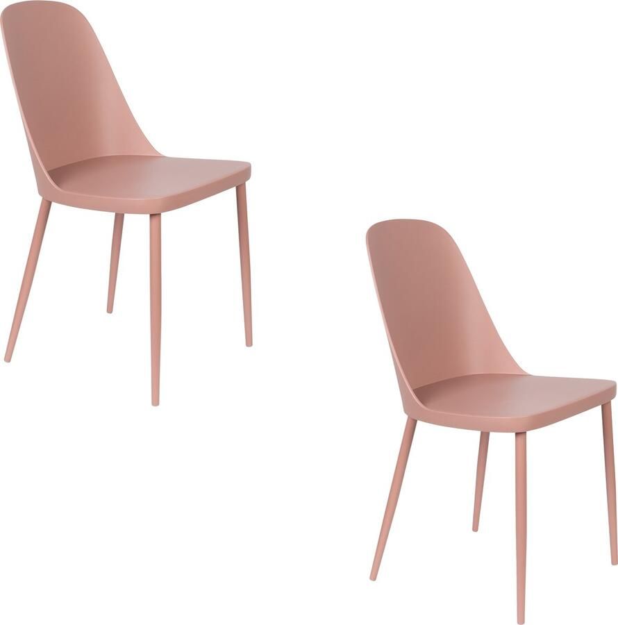 Housecraft Living Housecraft Pip Eetkamerstoelen Roze Set van 2