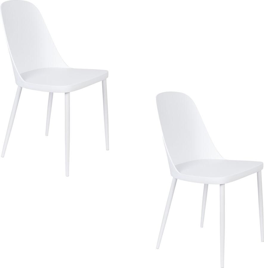 Housecraft Living Housecraft Pip Eetkamerstoelen Wit Set van 2
