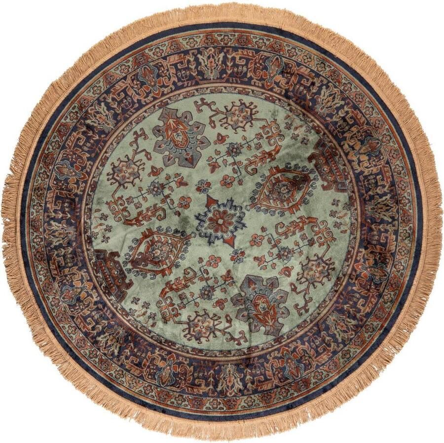 Housecraft living Raz Vloerkleed Rond 160 cm Perzisch Oosters Motief Groen - Foto 2