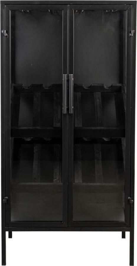 Housecraft Living Housecraft Rob Wijnkast Drankkast Barkast Hoog Hout Metaal Zwart