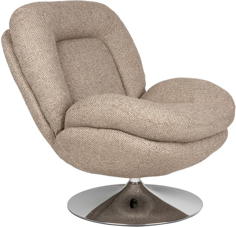 Housecraft living Romy Fauteuil Draaibaar Bruin
