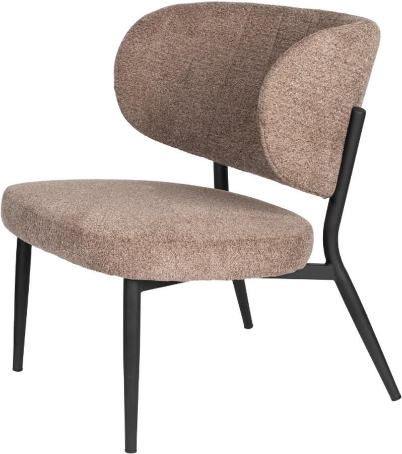 Housecraft living Sanne Loungestoelen Fauteuil Bruin Set van 2 - Foto 3