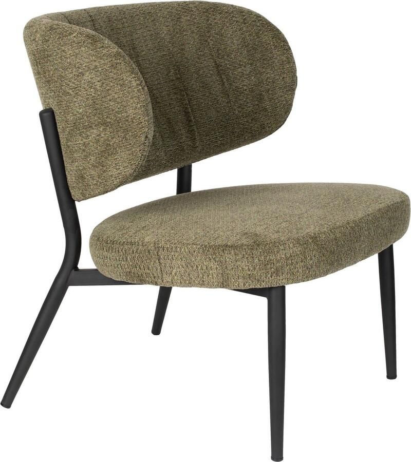 Housecraft living Feliz Lifestyle Sanne Loungestoelen Fauteuil Groen Grijs Set van 2 - Foto 3