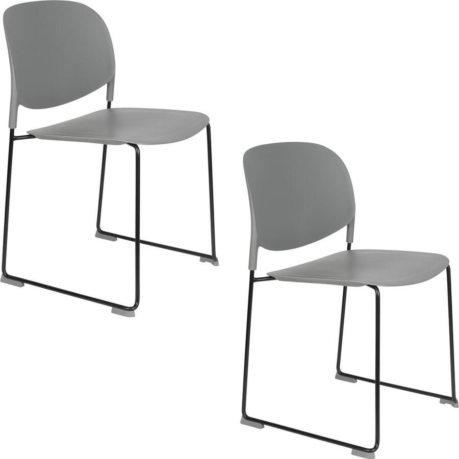 Housecraft Living Housecraft Stacks Stapelbare Stoelen Eetkamerstoelen Grijs Set van 4
