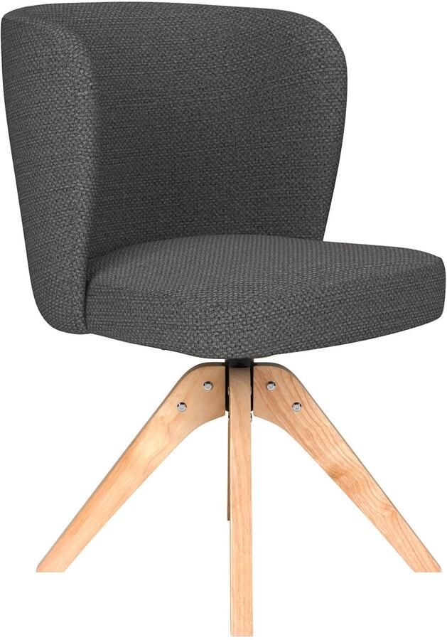 Housecraft living Stan Eetkamerstoel Draaibaar Hout Grijs