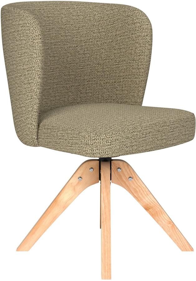 Housecraft living Stan Eetkamerstoel Draaibaar Hout Pistache groen