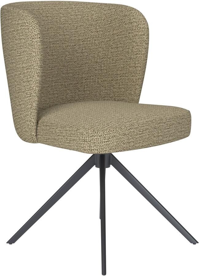 Housecraft living Stan Eetkamerstoel Draaibaar Metaal Pistache groen