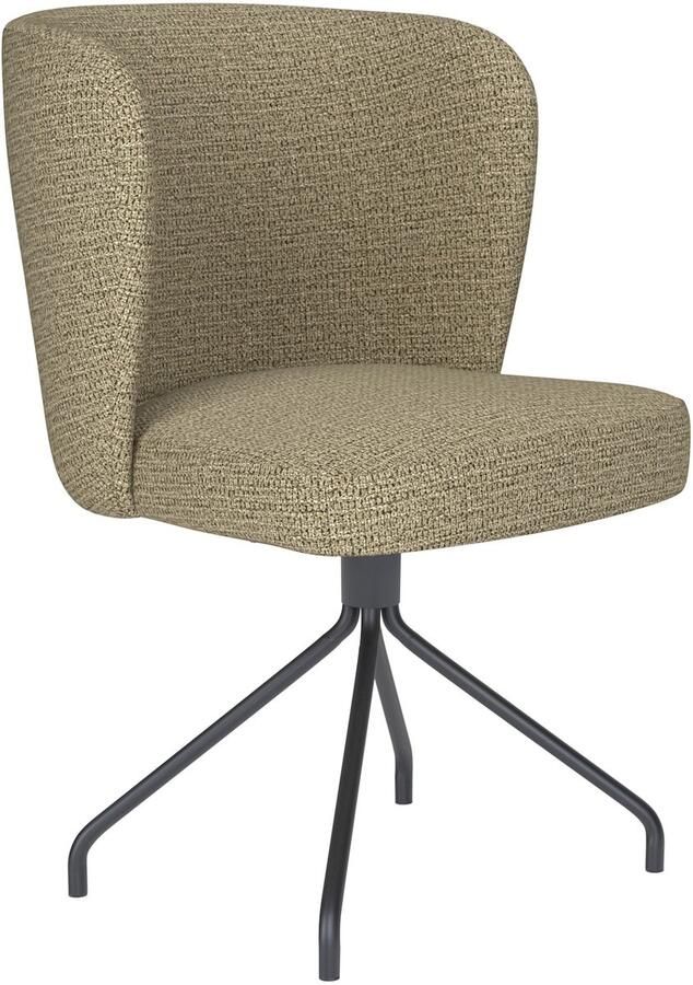 Housecraft living Stan Eetkamerstoel Draaibaar Metaal Spider Pistache groen