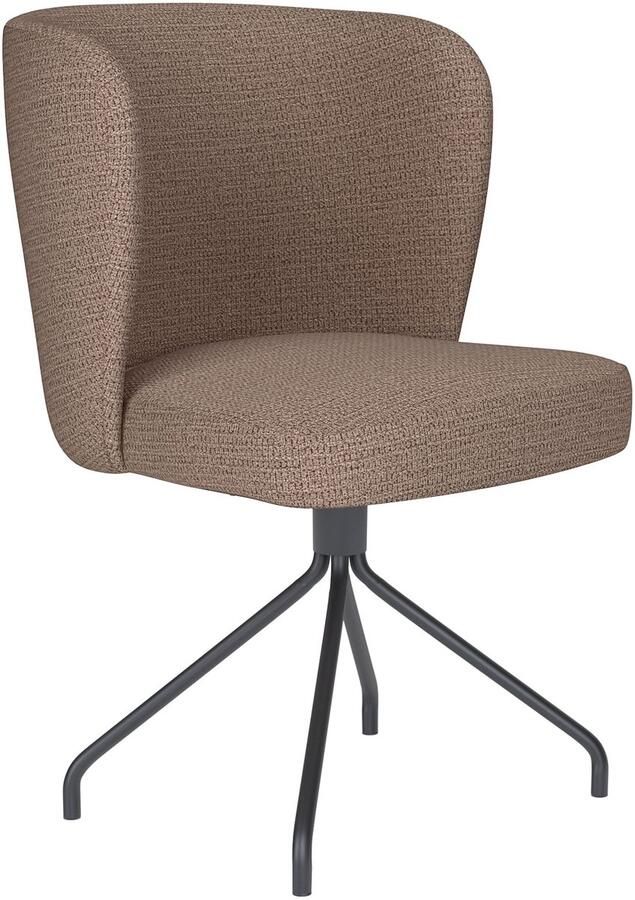 Housecraft living Stan Eetkamerstoel Draaibaar Metaal Spider Taupe