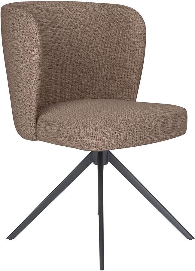 Housecraft living Stan Eetkamerstoel Draaibaar Metaal Taupe