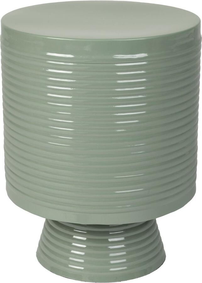 Housecraft living Feliz Lifestyle Sven Bijzettafel Rond Metaal 35x35 (L) cm Groen