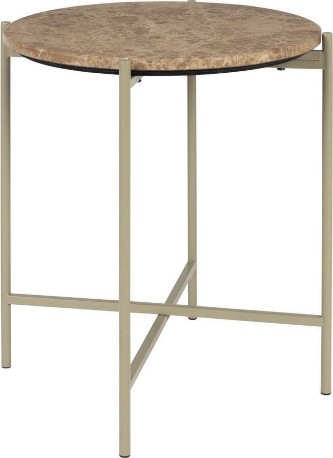 Housecraft Living Housecraft Tooz bijzettafel Rond 40 cm Marmer Beige