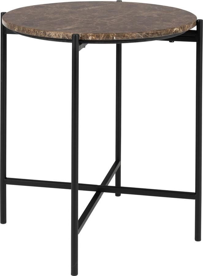 Housecraft Living Housecraft Tooz bijzettafel Rond 40 cm Marmer Bruin
