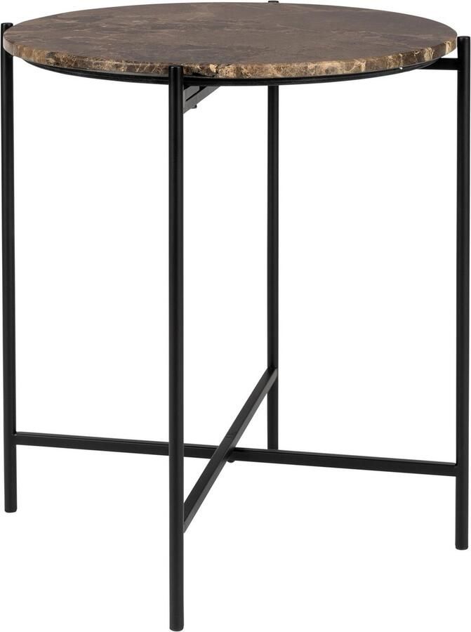 Housecraft Living Housecraft Tooz bijzettafel Rond 45 cm Marmer Bruin