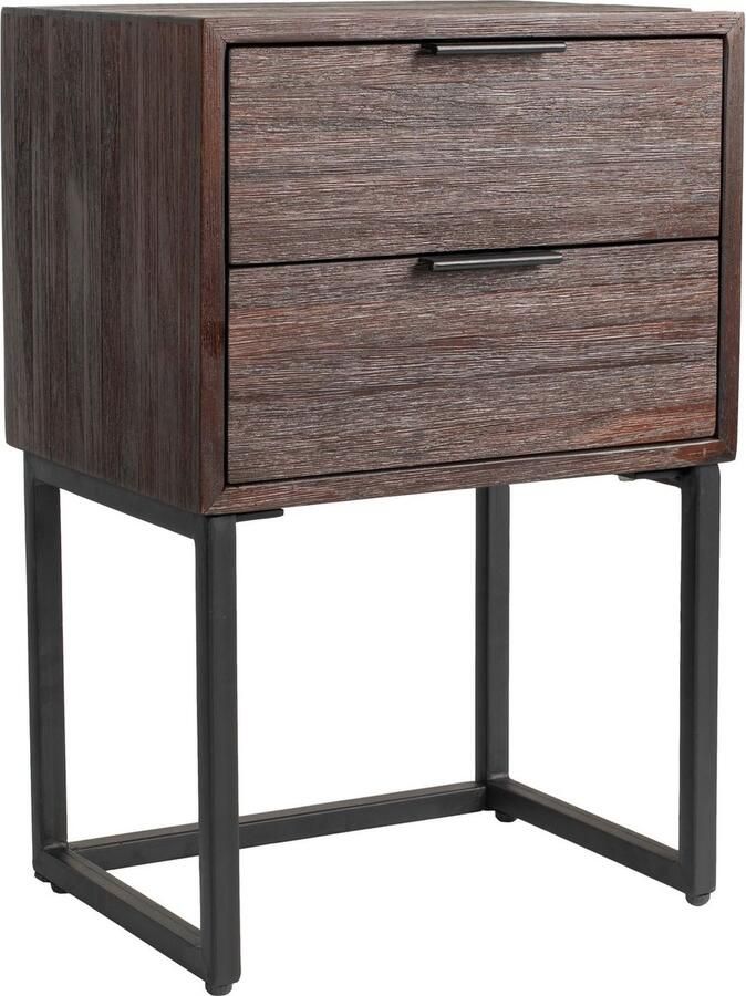 Housecraft Living Housecraft Webster Bijzettafel Nachtkastje Teak Hout Bruin