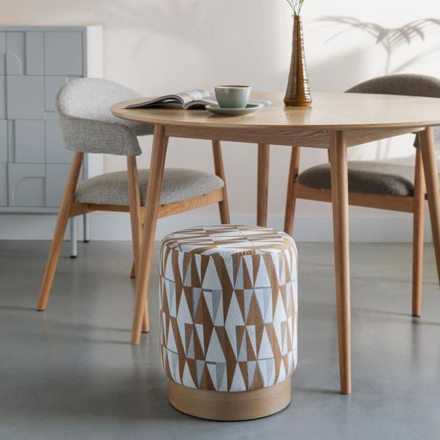 Housecraft living Feliz Lifestyle Ziggy Poef Kruk Beige