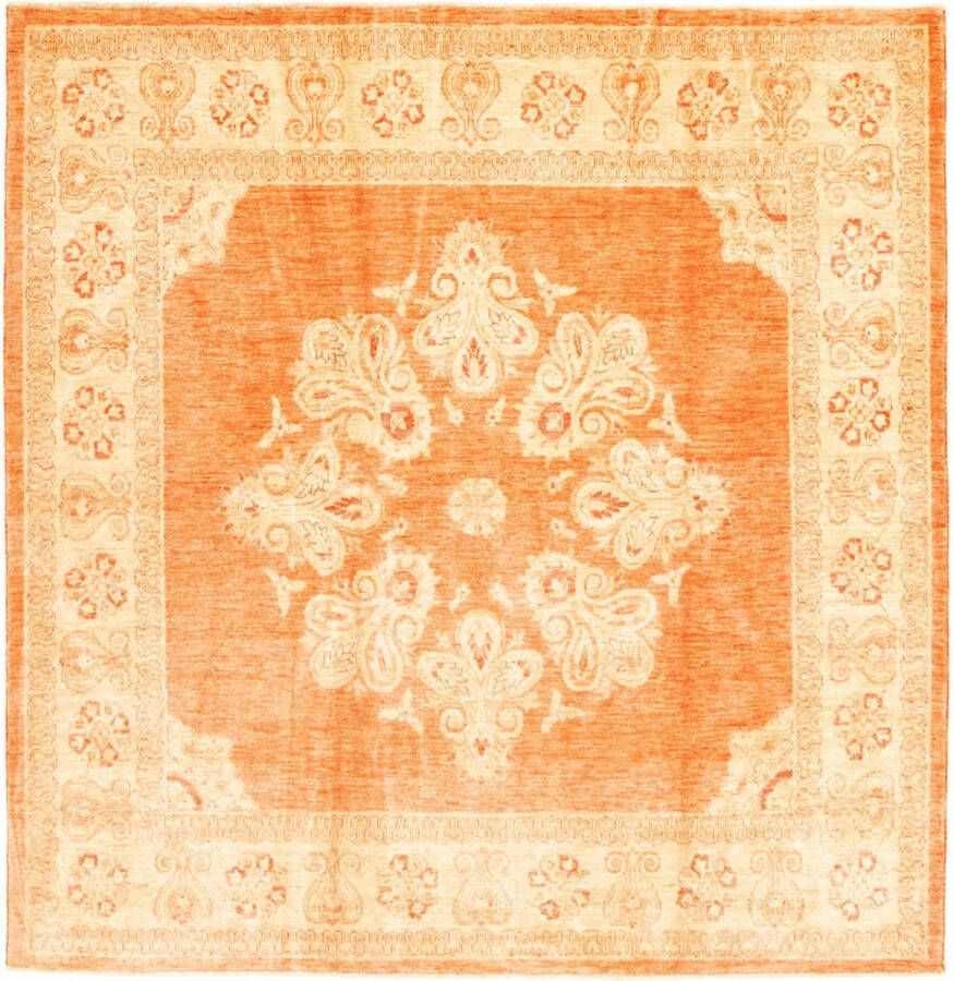 Houseify Afghaans Vloerkleed Chobi Oranje Handgemaakt