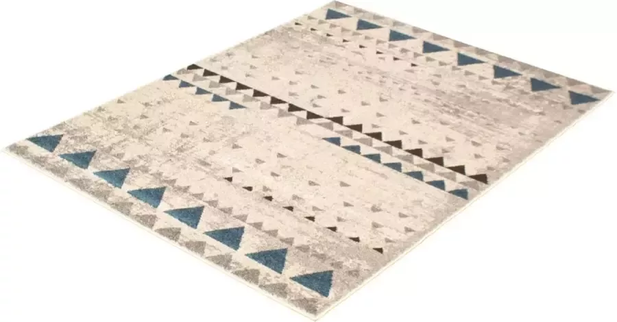 Houseify Gekleurd Vloerkleed Remi Ivoor & blauw 170 x 120 cm