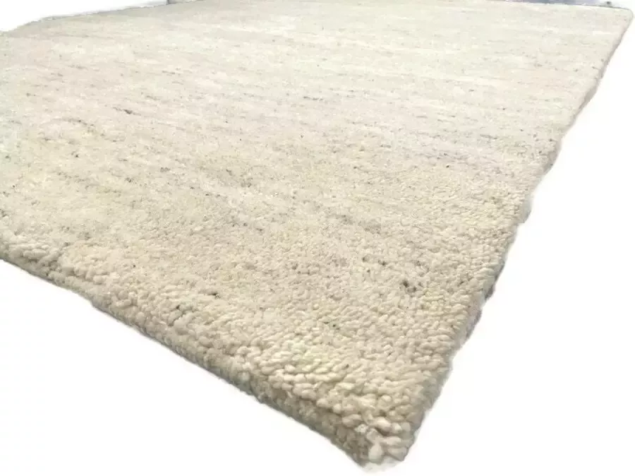 Houseify Handmade Berber Vloerkleed Gemêleerde wit 200 x 150 cm