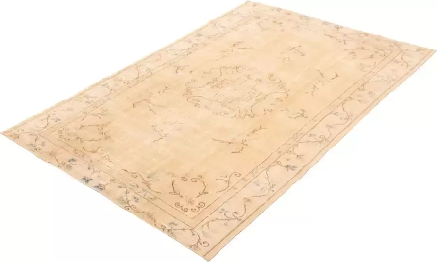 Houseify Turks Vloerkleed Melis Vintage Licht Khaki Handgemaakt