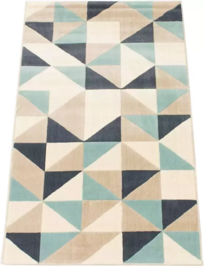 Houseify Vloerkleed Delta Blauw 170 x 120 cm