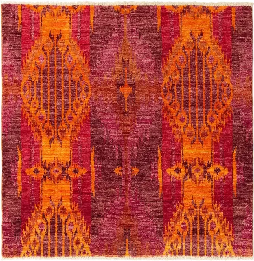 Houseify Vloerkleed Indiaas Shalimar Bordeaux Rood Handgemaakt