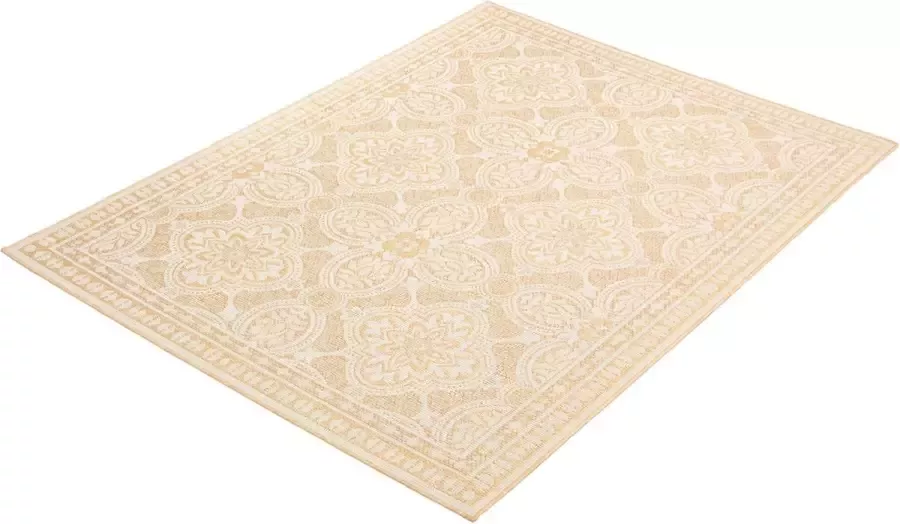 Houseify Vloerkleed Veranda Traditional Binnen & Buiten Goud 220 x 160 cm