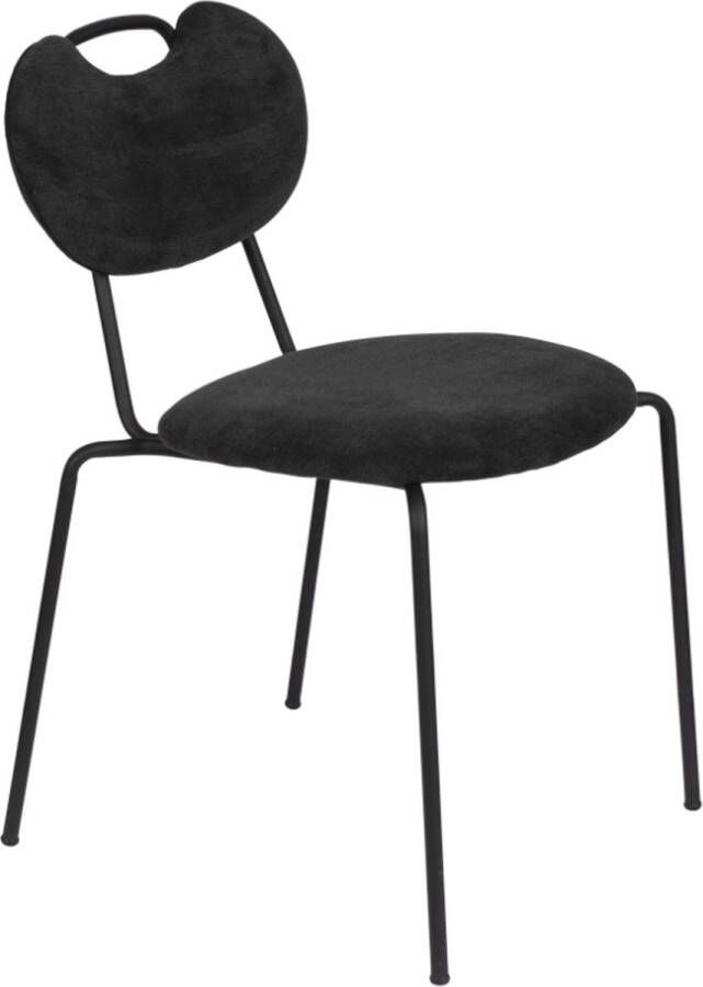 Houselabel Chair afren black (set van 2) Light pink Stoelen