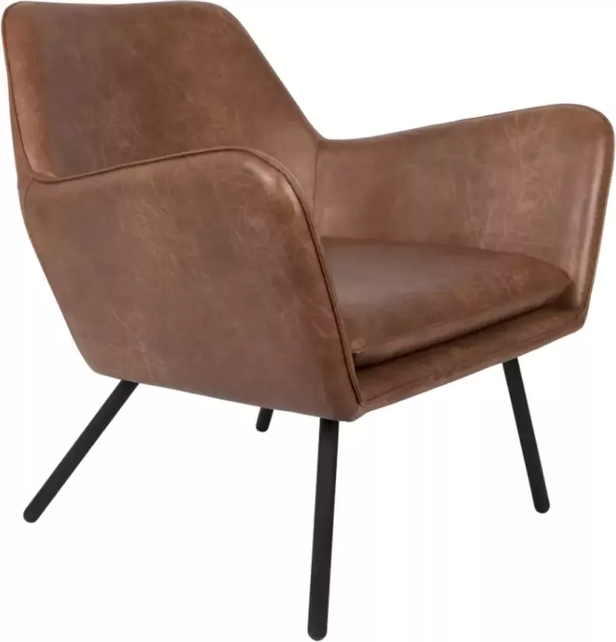 Houselabel Lounge chair gentil Brown Fauteuils