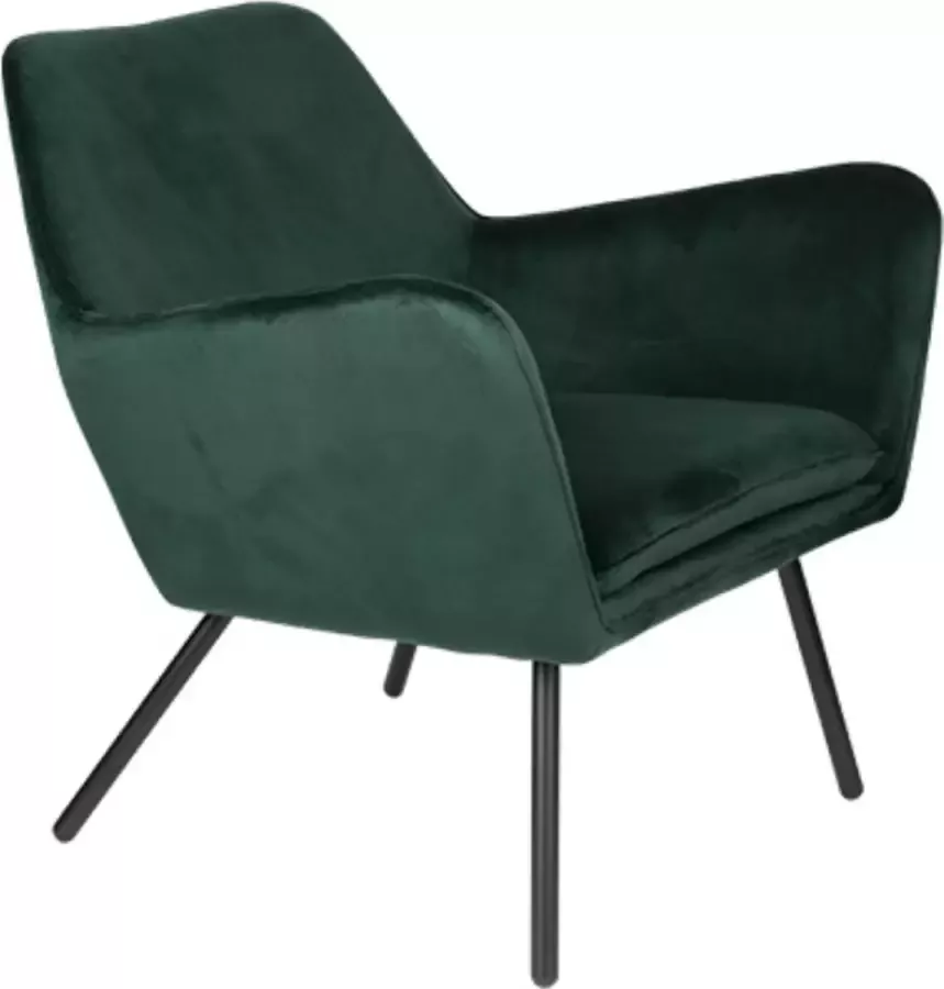 Houselabel Lounge chair gentil velvet Green Fauteuils