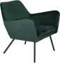 Houselabel Lounge chair gentil velvet Green Fauteuils - Thumbnail 2