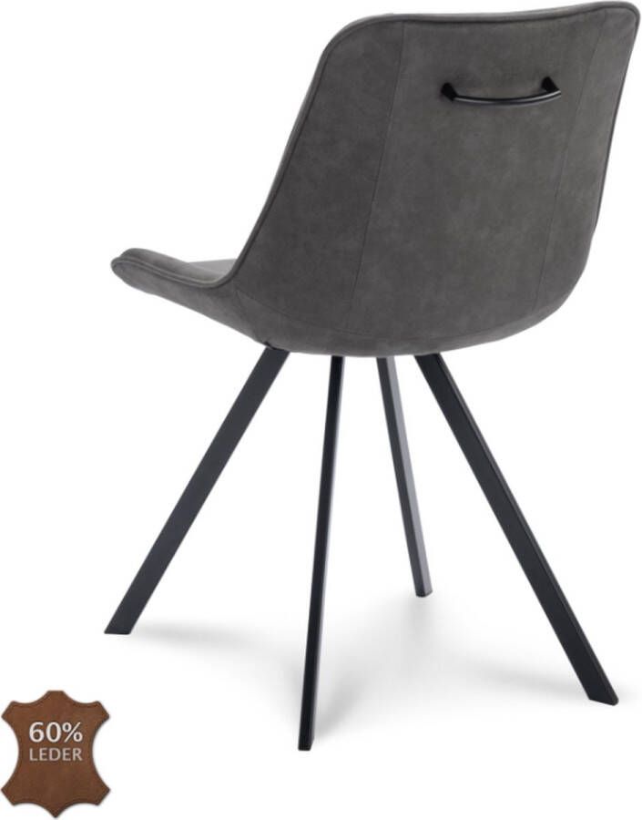 Houselabel Eetkamerstoel Jake Graphite - Foto 1