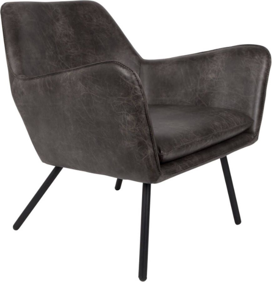 Houselabel Lounge chair gentil Brown Fauteuils