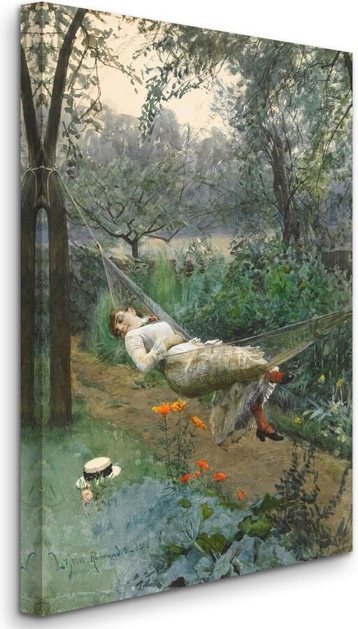 HouseOfArt Anders Zorn In the Hammock (1882) In de Hangmat (1882) 3:2