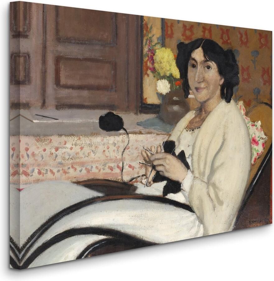 HouseOfArt Felix Vallotton Gabrielle Vallotton in Rocking Chair (1902) Gabrielle Vallotton in Schommelstoel (1902) 2:3