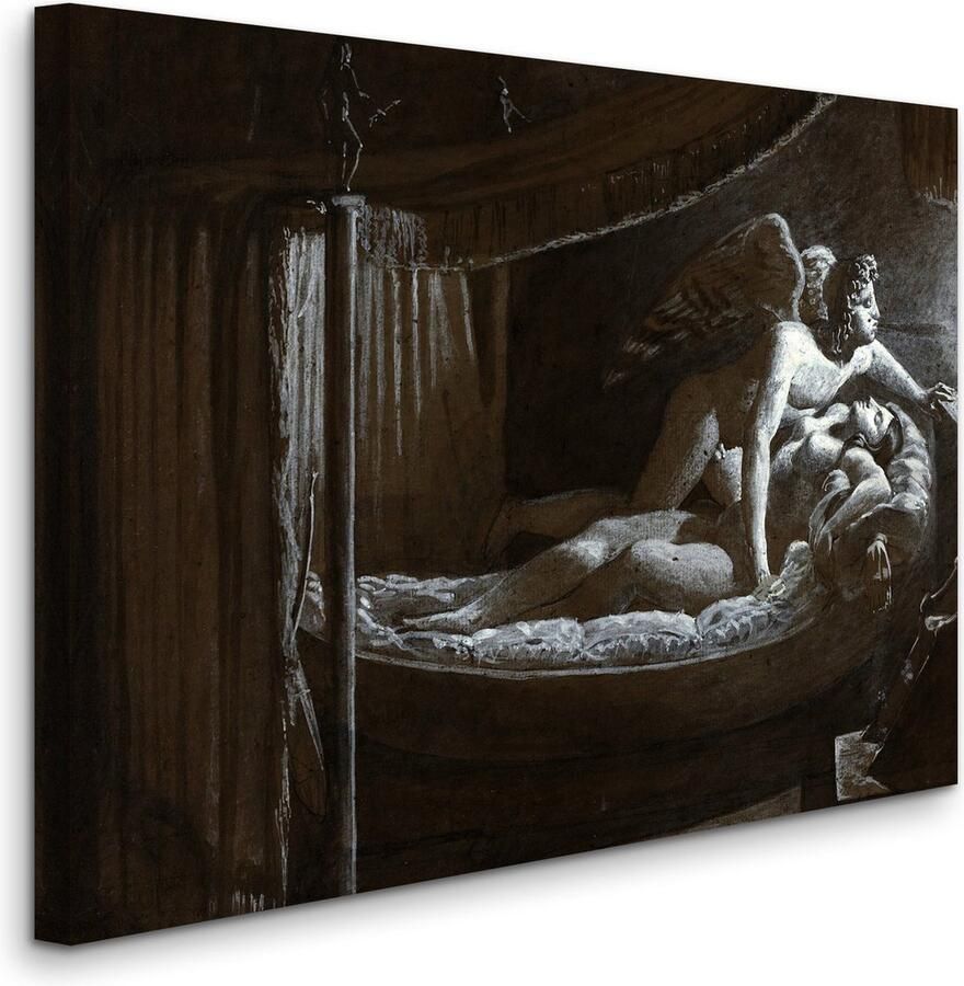 HouseOfArt François Edouard Picot Cupid with Psyche Extinguishing the Lamp Cupido met Psyche die de Lamp Dooft (1800s) 2:3