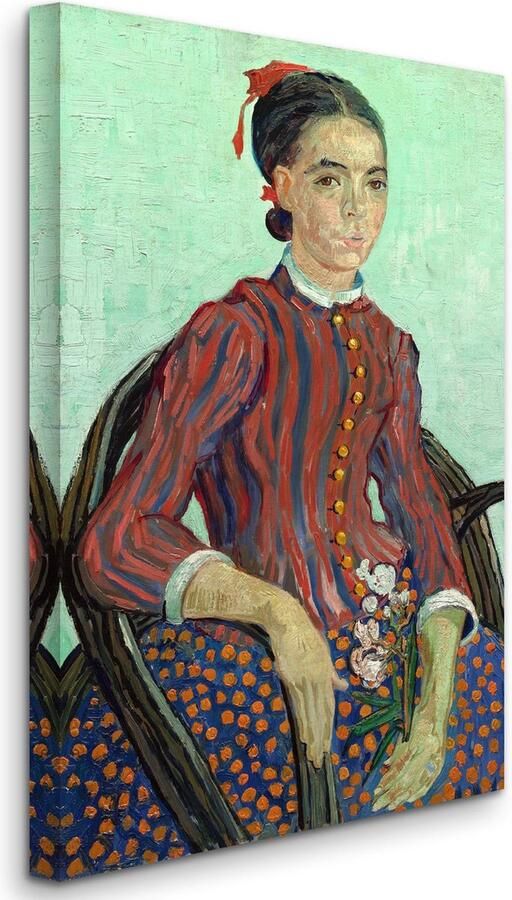 HouseOfArt Vincent van Gogh La Mousmé Sitting in a Cane Chair La Mousmé zittend in een rieten stoel (1888) 3:2